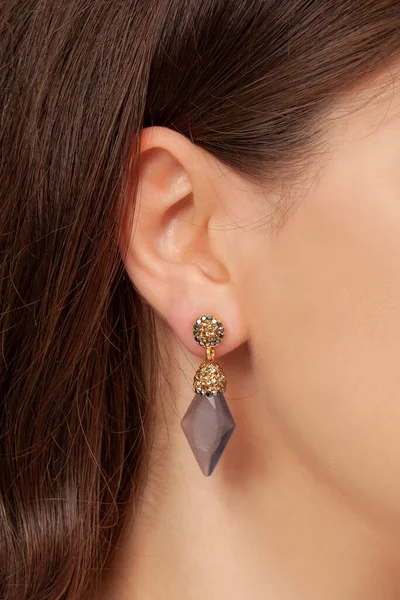 Earth and Moon Natural Stone Dangle Earrings – chopshopstore