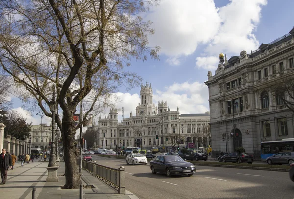 Gran via street, madrid, İspanya