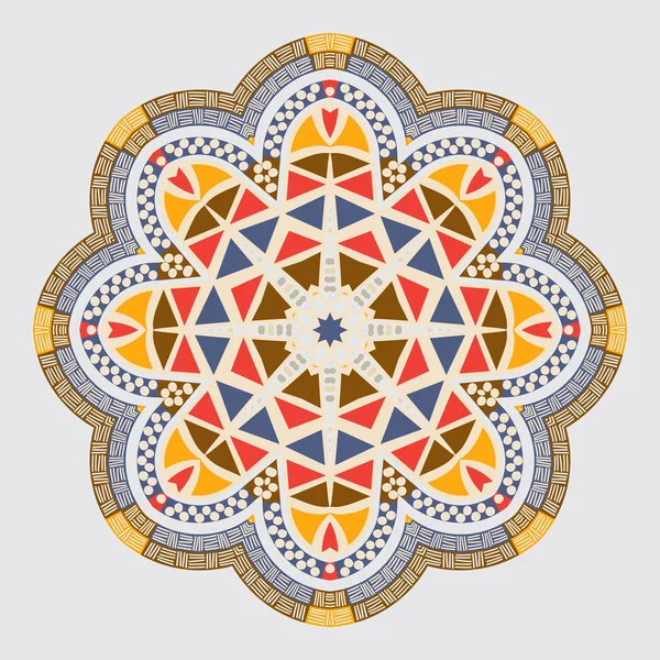 Padrão abstrato circular em estilo árabe — Vetor de Stock