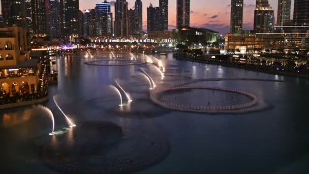 Dans Dubai Çeşmesi — Stok video