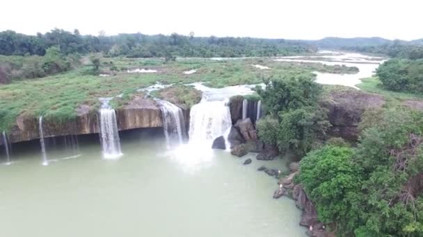 Dray Nur Waterfall in Dak Lak Province. Vietnam, — Stock Video