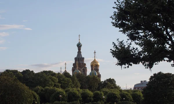 Sankt-Petersburg, Rússia - 26 de agosto de 2016: Catedral do Salvador sobre o sangue — Fotografia de Stock