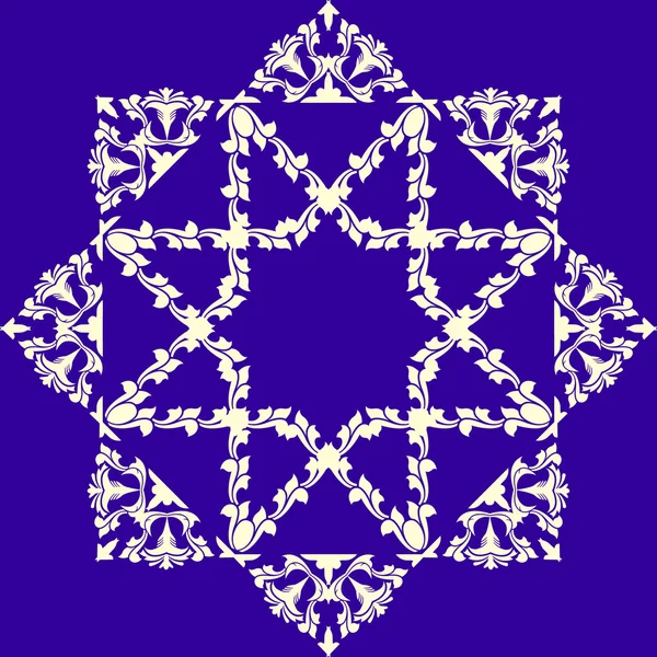 El diseño abstracto de un patrón circular. Mandala redondo . — Vector de stock