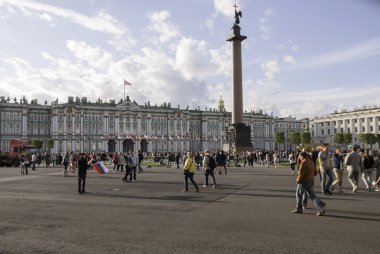 İnsanlar üzerinde alan yürüyüş