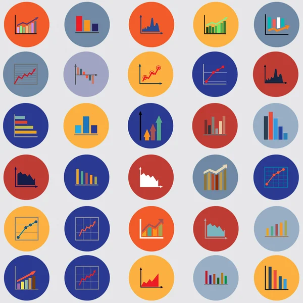 Infographic elements. Graphs, pie charts. Items for business, statistics and reports, — Stock Vector