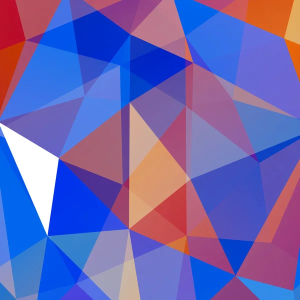 Kleur driehoekige veelhoeken — Stockvector