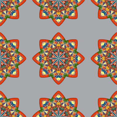 soyut Dikişsiz renkli etnik desen. sorunsuz arka plan