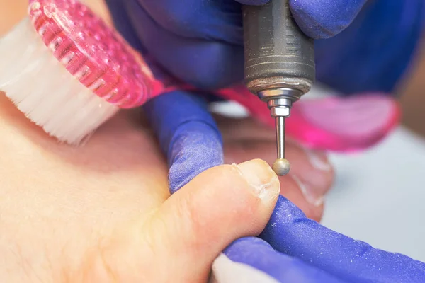 Hardware Pedicure Removal Old Skin Toes — Stock Photo, Image