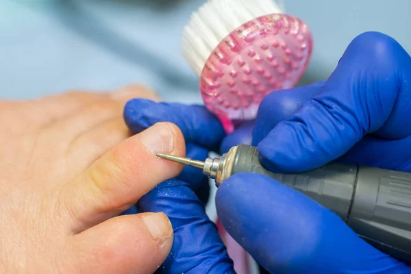 Hardware Pedicure Removal Old Skin Toes — Stock Photo, Image