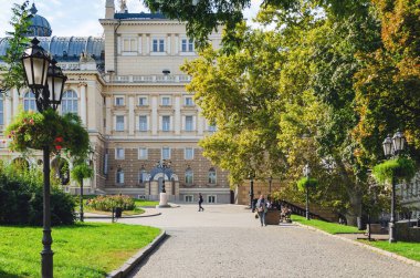 Odessa, Ukrayna, 24 Eylül 2019: Odessa Devlet Akademik Opera ve Bale Tiyatrosu.