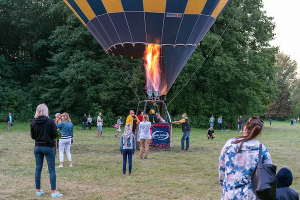 Belaya Tserkov Ukraine Août 2020 Ballon Avec Des Touristes Dans — Photo