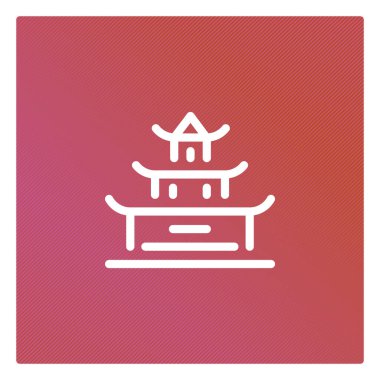 Basit Çin yapı ikonu