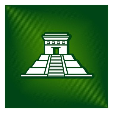 vektör Maya piramit logosu