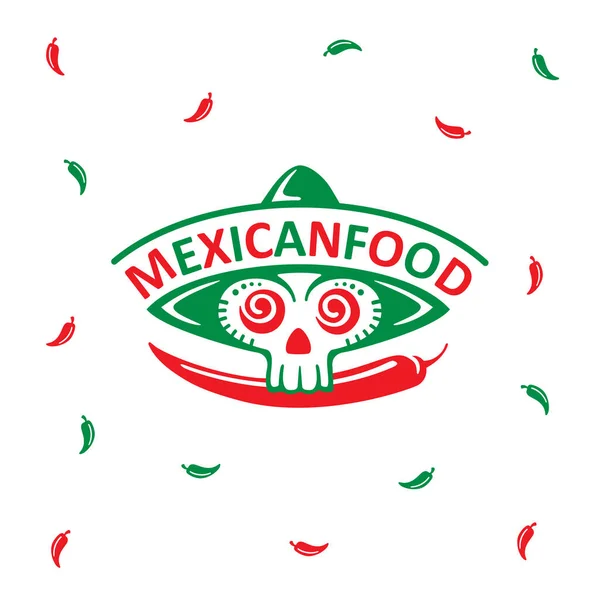 Logo Alimentaire Mexicain Créatif — Image vectorielle