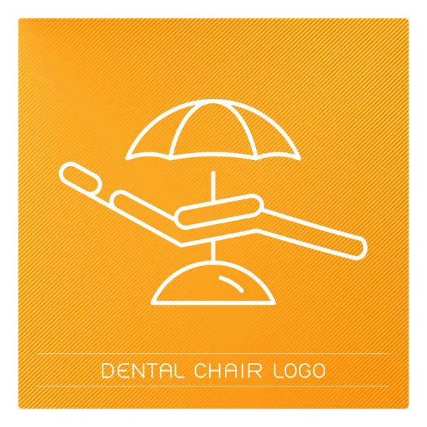 Creative Dental Chair Logo — Stock Vector