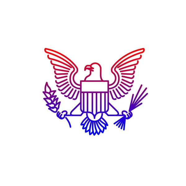 Vektör Usa Kartal Logosu — Stok Vektör
