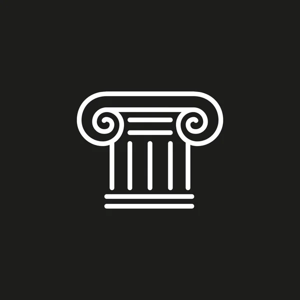 Vektor Antikes Kapital Logo — Stockvektor