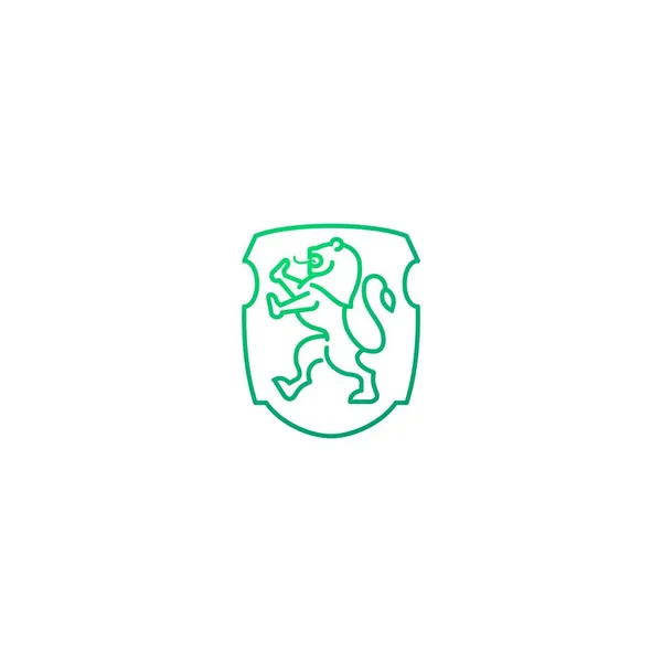 Παραδοσιακό Λογότυπο Διανύσματος Λιονταριού — Διανυσματικό Αρχείο