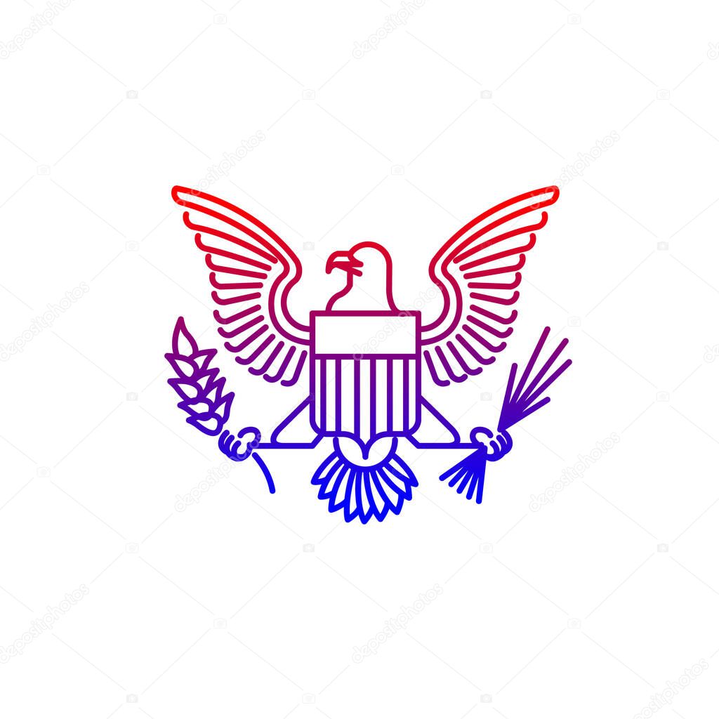 Vector usa eagle logo