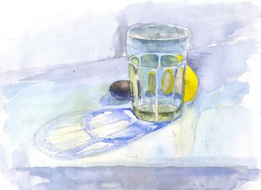 Suluboya resim natürmort