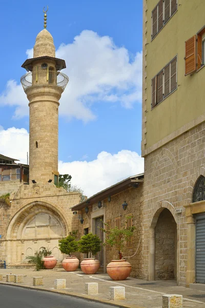 Israël vieux minaret Jaffa — Photo