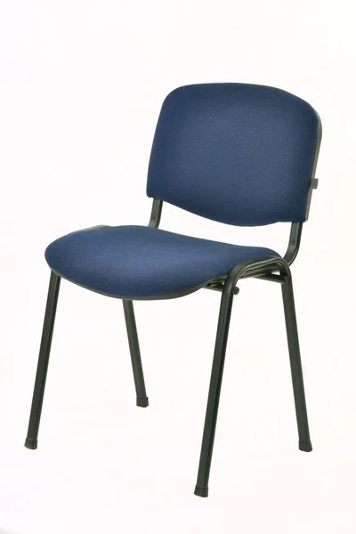 Kovová židle s čalouněným sedákem — Stock fotografie