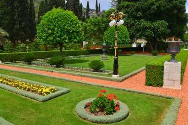 Park yolları ve yollar Bahai Gardens, İsrail