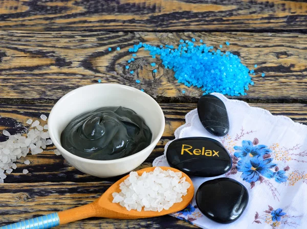 Black healing clay Stock Image