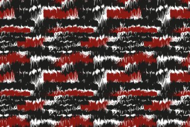 Kuru fırça darbeleri ve çizikler Retro Grunge arka planı. Karanlık Vektör Eli Kirli, Kusursuz Desen Boyalı. Kirli çatlak duvar dokusu. Kırık, paslı ev dekorasyonu, iç mimari tasarımlar.