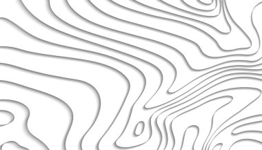 Topoğrafyanın kara haritası. Dağ temizleme. Kopyanız için alan içeren topografik harita konsepti. 3 boyutlu kartografi konsepti. Harita modelleme bilgi grafikleri. Dünya haritası şablonu. Stok vektör illüstrasyonu