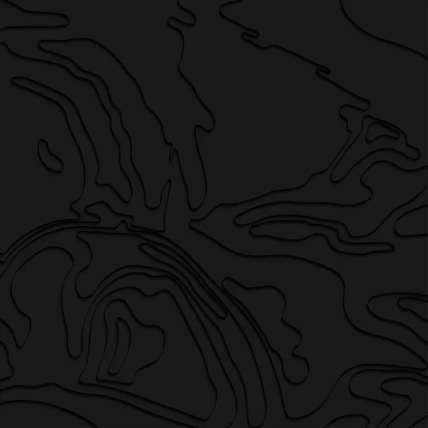 Лінія Карти Топографії Гірський Пішохід Темна Концепція Топографічної Карти Простором — стоковий вектор