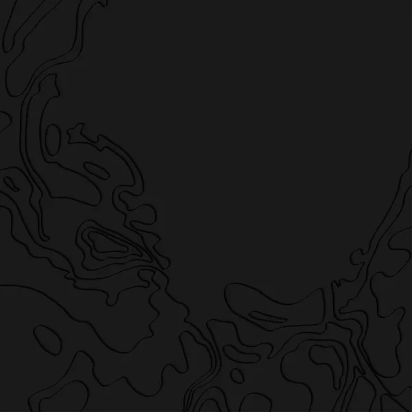 Лінія Карти Топографії Темна Концепція Топографічної Карти Пробілом Вашої Копії — стоковий вектор