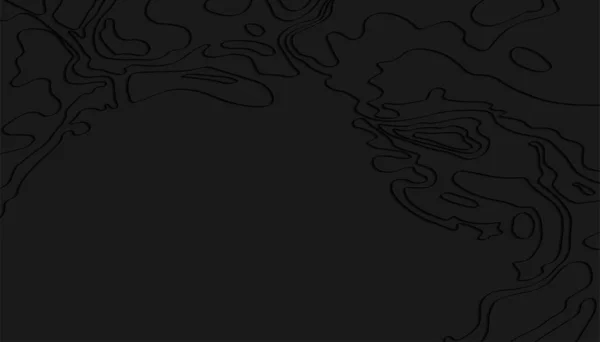 Лінія Карти Топографії Темна Концепція Топографічної Карти Пробілом Вашої Копії — стоковий вектор