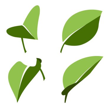 Modern minimalist botanik tarzda yapılmış, sınırlı yeşil tonlu yaprakların düz iki renkli bir çizimi. Basit organik şekiller, temiz çizgiler ve doğal yeşil renk paleti. Bu çizimler çevre dostu desi için uygundur.