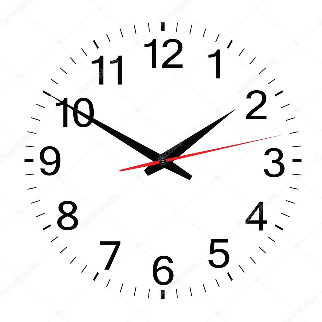 Clock simple vector Stock Vector Image by ©milanpetrovic 54662479