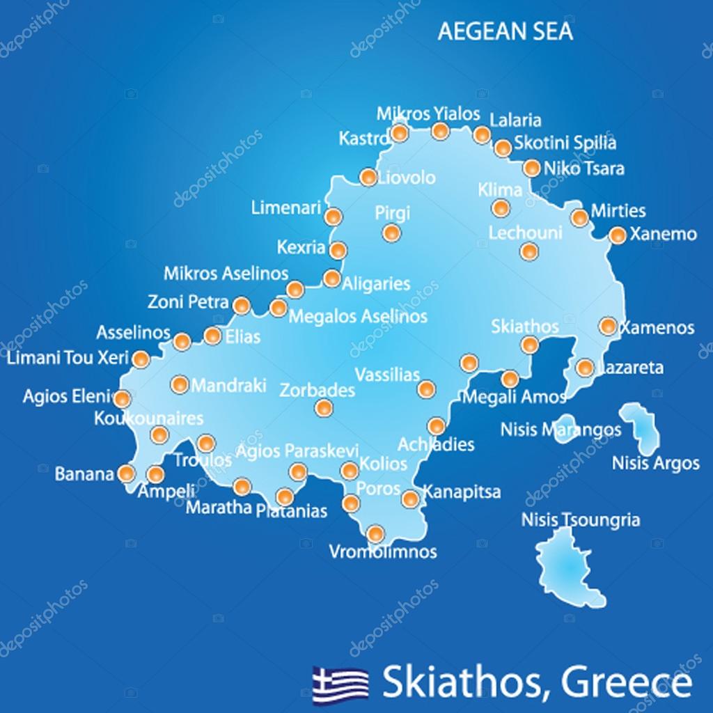 Skiathos Mapa | MAPA