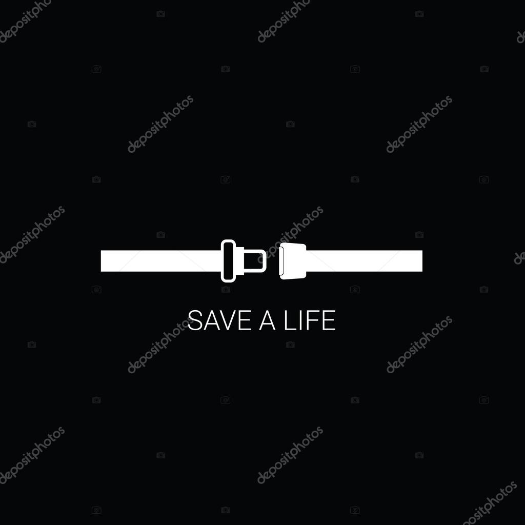 Seat belt save a life vector Stock Vector Image by ©milanpetrovic 86869768