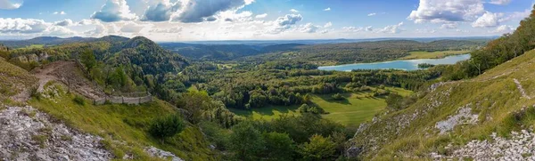 Bonlieu Frankrijk 2020 Lake District Zicht Vanaf Eagle Peak — Stockfoto