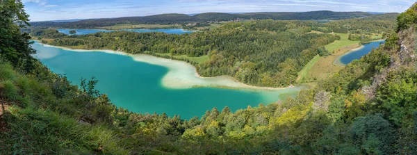 Chaux Dombief Frankreich 2020 Blick Vom Aussichtspunkt Der Vier Seen — Stockfoto