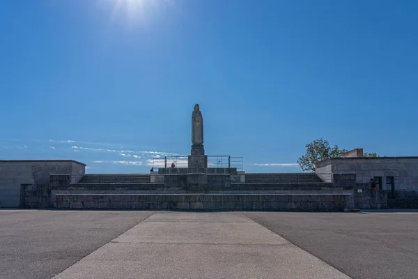 Besancon France 2020 View Statue Virgin Belvedere Monfaucon — Stock Photo, Image