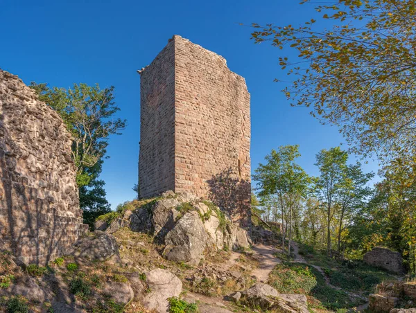 法国海利根施坦因 2020 Landsberg城堡废墟景观 — 图库照片