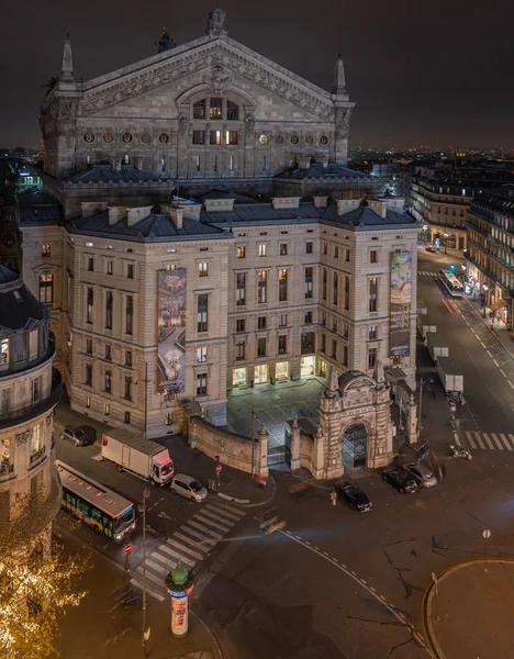 Paříž Francie 2020 Boulevard Haussmann Panoramatický Výhled Paříž Střech Galerií — Stock fotografie