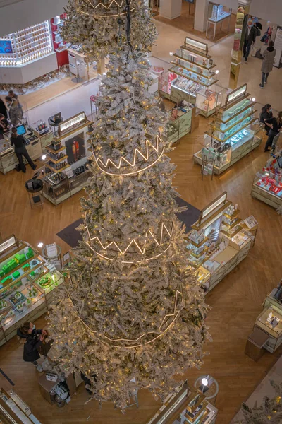 Paris Frankreich 2020 Das Geschäft Bon Marche Und Details Zum — Stockfoto