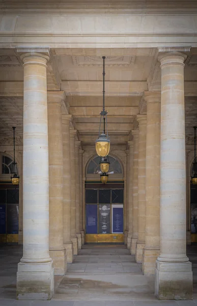 Paris Frankreich 2020 Säulen Und Eingang Palais Royal — Stockfoto