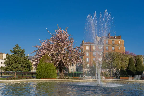 Asnieres Sur Seine Francia 2021 Maresciallo Square Joffre Foto Ravvicinata — Foto Stock