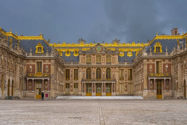 Versailles Frankrijk 2021 Kasteel Van Versailles Uitzicht Gevel Van Het — Stockfoto
