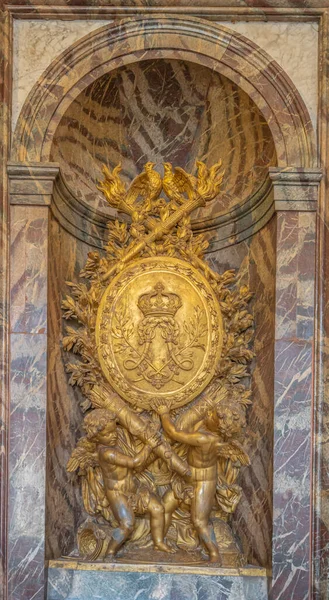 Versailles France 2021 Château Versailles Chambres Louis Xiv Avec Escalier — Photo