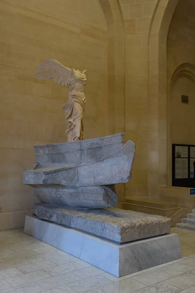 Paris France 2021 Louvre Museum Крило Денона Алеї Картинами Скульптурою — стокове фото