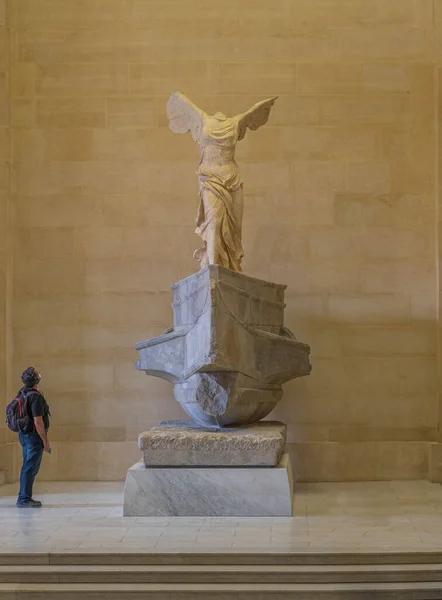 Paris França 2021 Museu Louvre Ala Denon Ruelas Com Pinturas — Fotografia de Stock