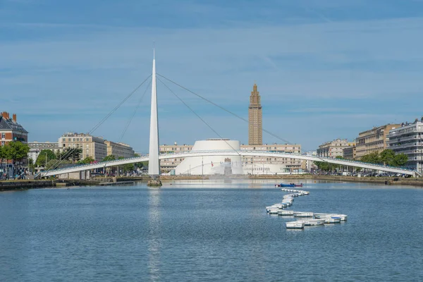 Havre Francia 2019 Vista Cuenca Comercial Desde —  Fotos de Stock